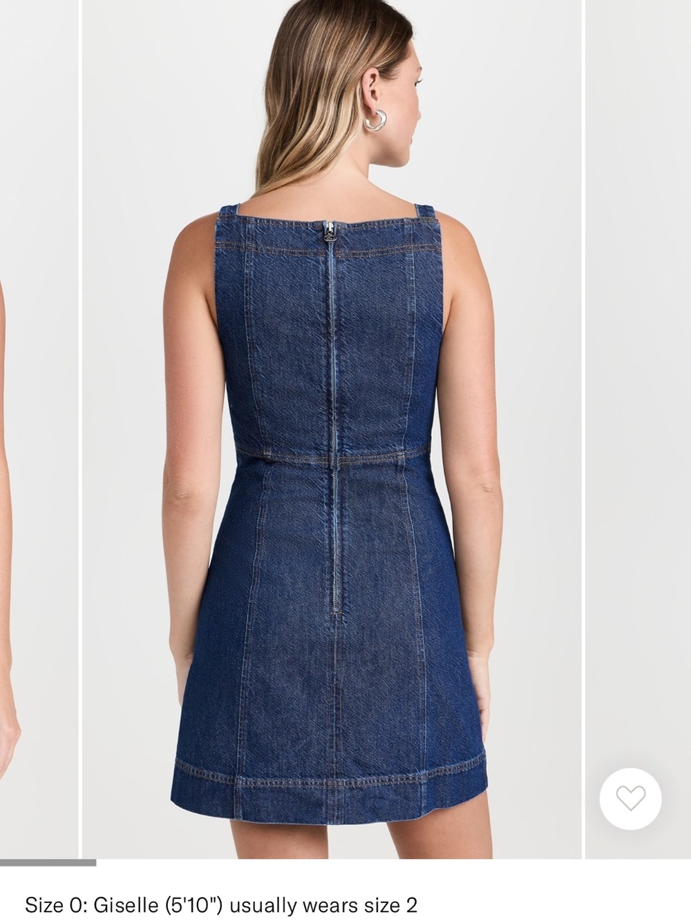 NWT Tanya Taylor Bessie Mini Denim Dress 100% Cotton Sz 2 - Picture 3 of 11
